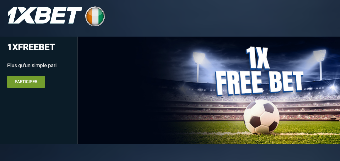 Pari gratuit dans le cadre de la promotion 1xFreebet